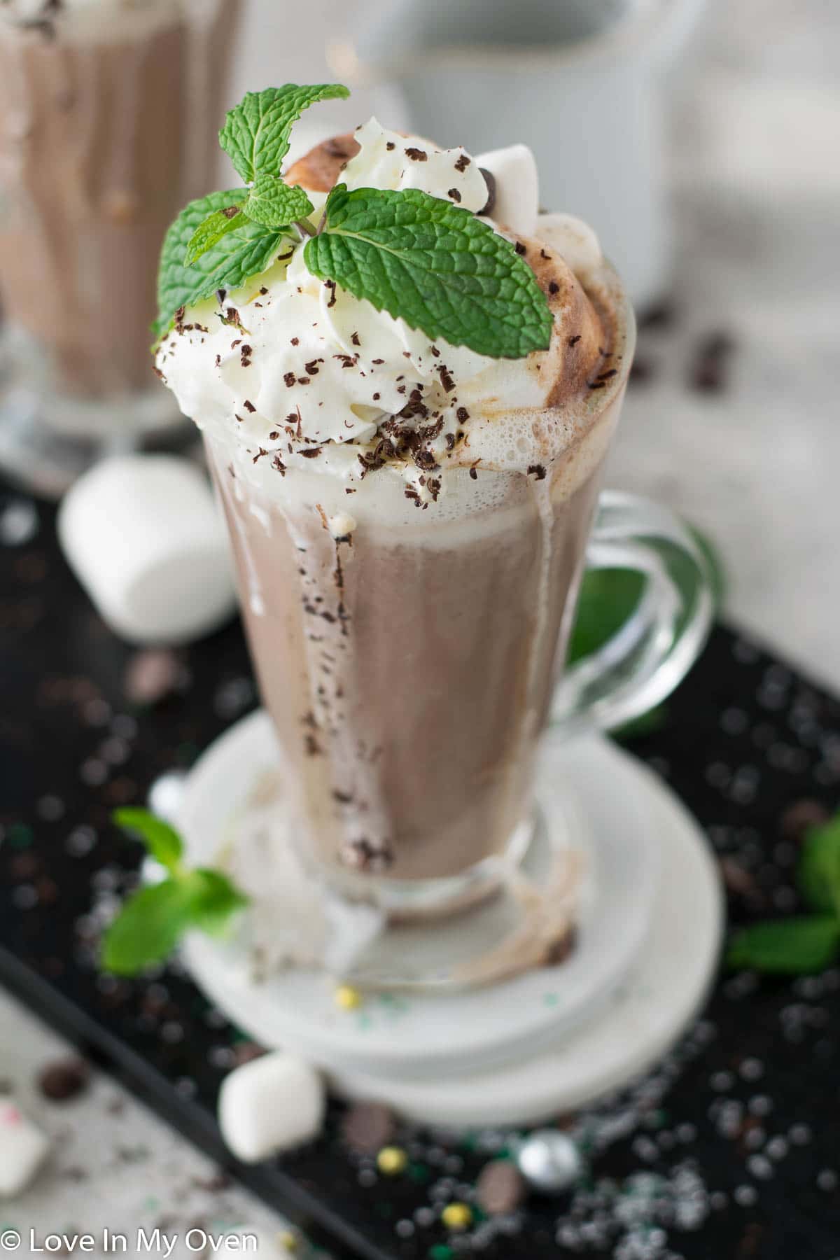 mint hot chocolate