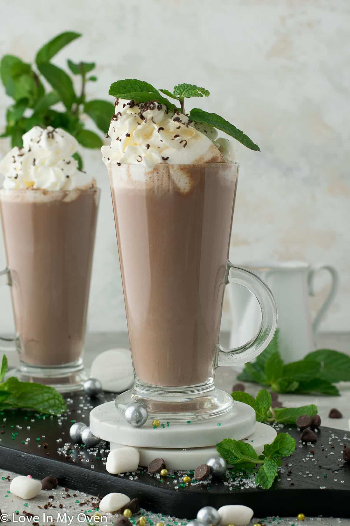 mint hot chocolate