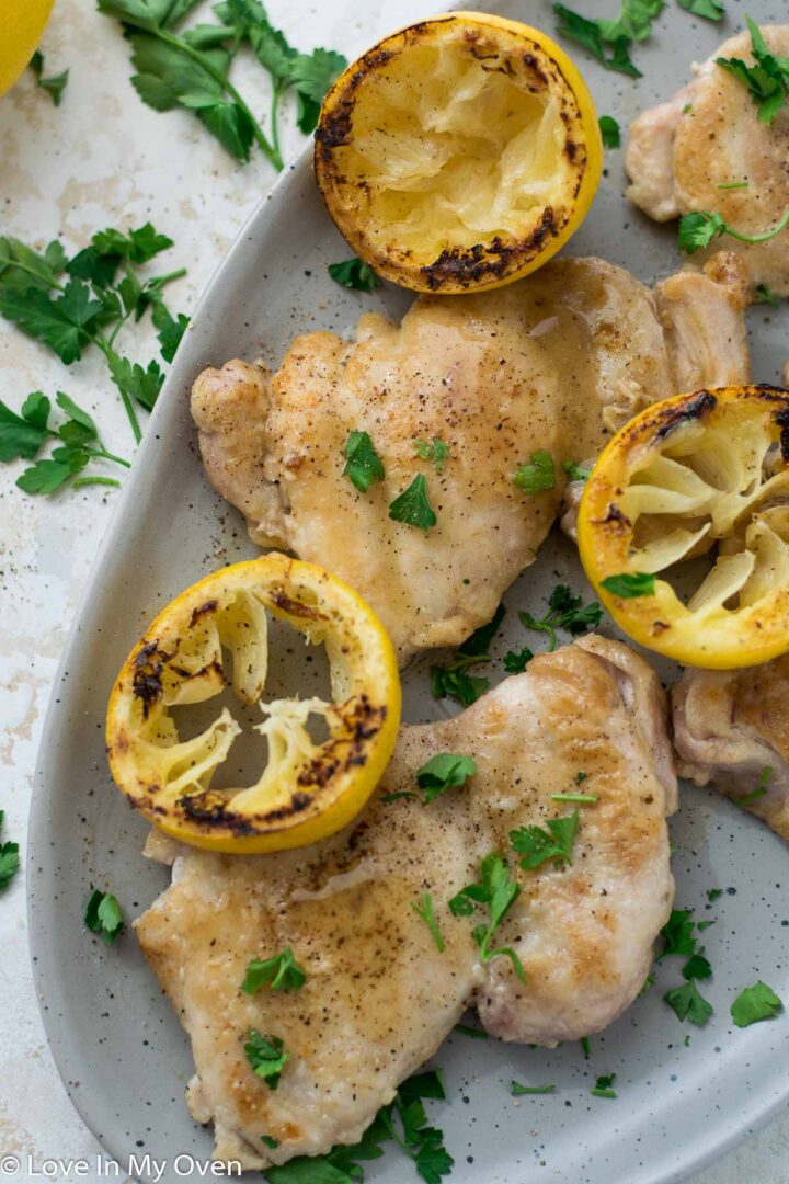 Lemon Pepper Chicken Thighs - Love In My Oven