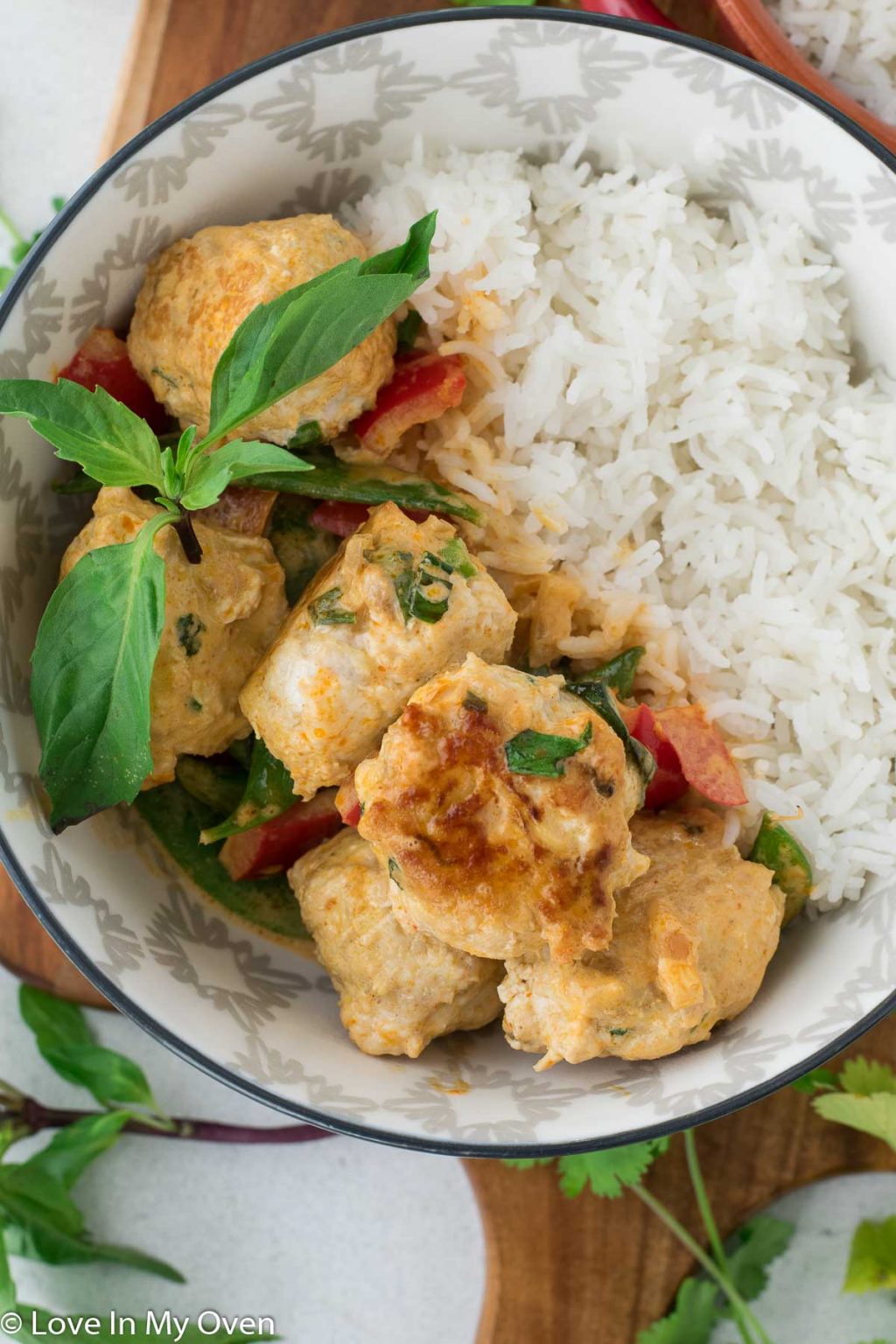 Thai Chicken Meatballs Love In My Oven