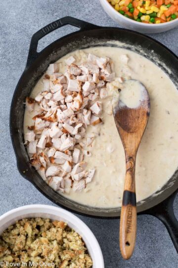 Leftover Turkey Stuffing Casserole - Love In My Oven