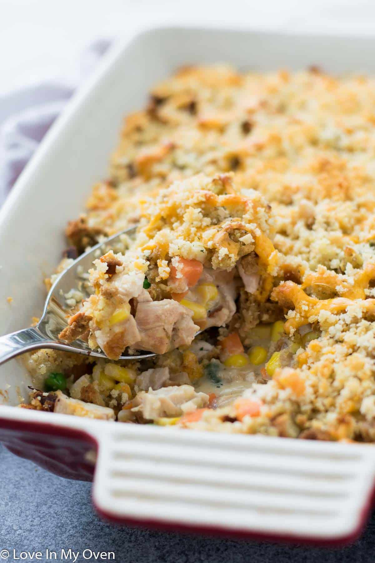Leftover Turkey Stuffing Casserole Love In My Oven
