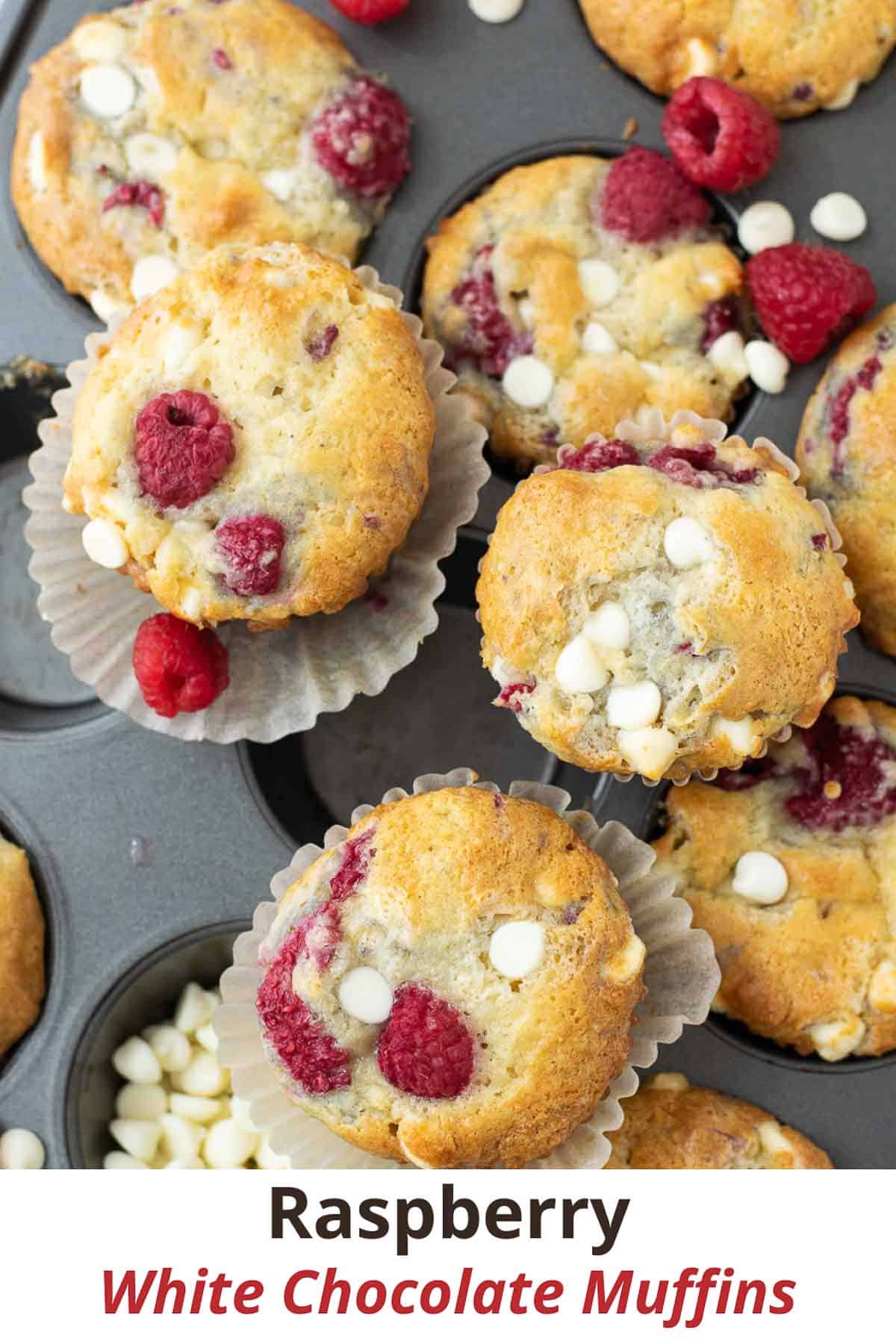 Raspberry White Chocolate Muffins