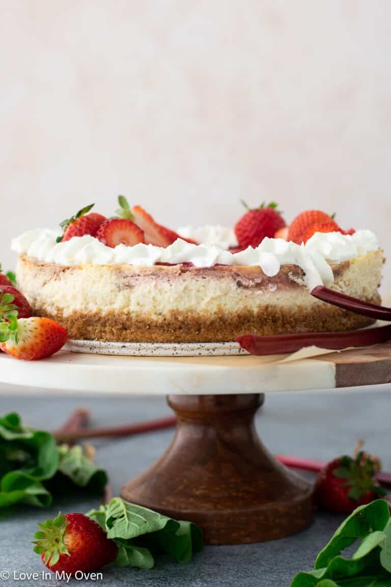 Strawberry Rhubarb Cheesecake Love In My Oven