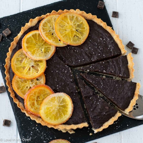 chocolate orange tart