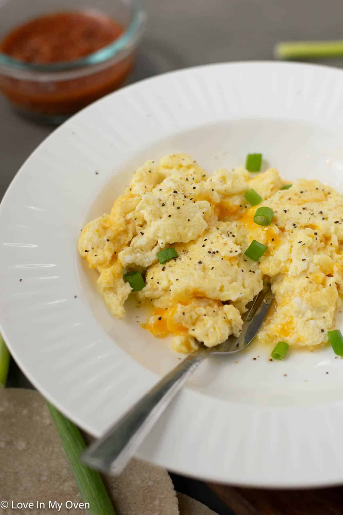 high protein scrambled eggs